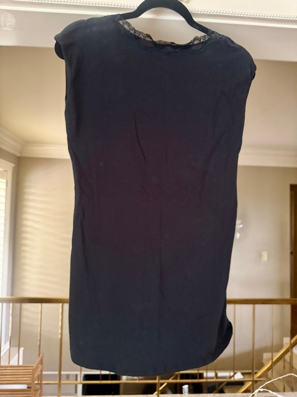 Bella Bird Black Lace-Trim Tank Top - Picture 4 of 4